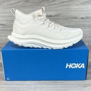 Hoka One One Women Kawana Mid Running Shoes Size 9.5 B Alabaster Tan 1169290